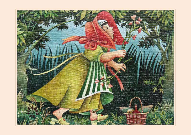 Pocztówka - ilustracja ze zbiorów BWA - Galerii Zamojskiej