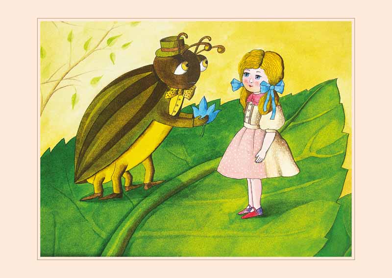Pocztówka - ilustracja ze zbiorów BWA - Galerii Zamojskiej